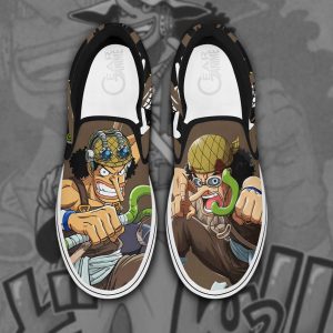 Usopp Slip On Shoes One Piece Custom Anime Shoes