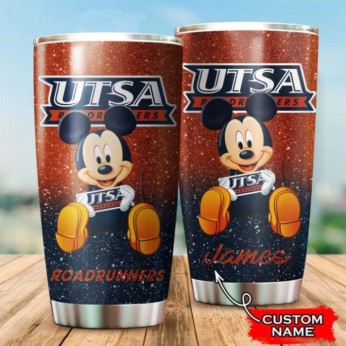 Utsa Roadrunners Mickey Custom Name Tumbler TB0511