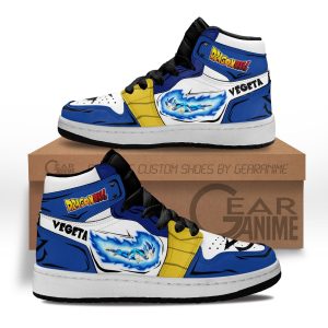 Vegeta Fly Kids Sneakers Custom Anime Dragon Ball Kids Jordan 1 Shoes