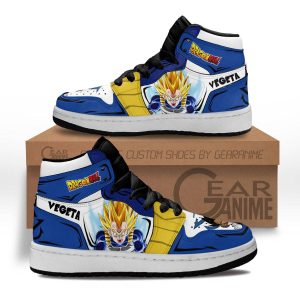 Vegeta Kids Sneakers Custom Anime Dragon Ball Kids Jordan 1 Shoes