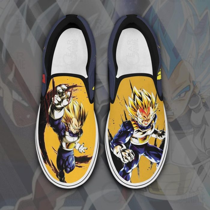 Vegeta Saiyan Slip On Shoes Canvas Dragon Ball Custom Anime Shoes