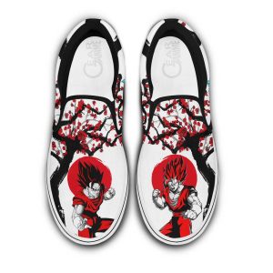 Vegito Slip On Shoes Custom Anime Dragon Ball Shoes