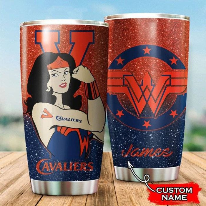 Virginia Cavaliers Wonder Woman Custom Name Tumbler TB1769