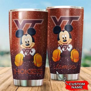Virginia Tech Hokies Mickey Custom Name Tumbler TB0198