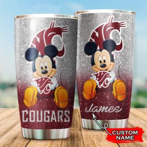 Washington State Cougars Football Mickey Custom Name Tumbler TB0910