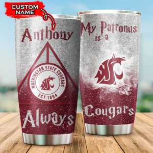 Washington State Cougars Tumbler Harry Potter NCAA Custom Name TB2923