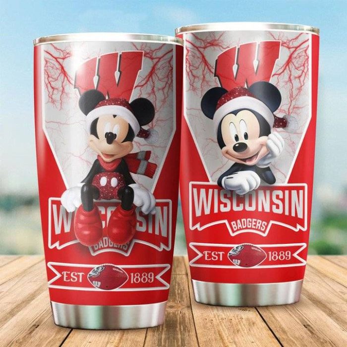 Wisconsin Badgers Tumbler Mickey NCAA TB0652