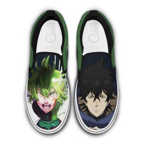 Yuno Slip On Shoes Custom Anime Black Clover Shoes