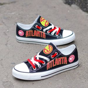 Atlanta Hawks Custom Shoes Basketball Hawks Low Top Sneakers Atlanta NBA Gumshoes Hawks LT1238