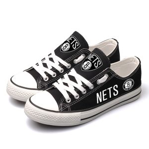 Brooklyn Nets Custom Shoes Basketball Nets Low Top Sneakers Brooklyn NBA Gumshoes Nets LT1236
