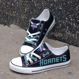 Charlotte Hornets Custom Shoes Basketball Hornets Low Top Sneakers Charlotte NBA Gumshoes Hornets LT1234