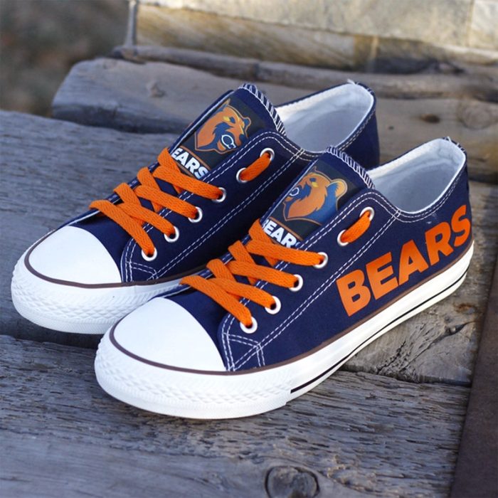 Chicago Bears Shoes Custom Low Top Sneakers Football Bears LT1154