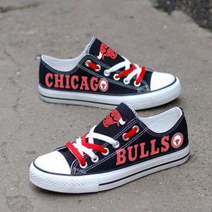Chicago Bulls Custom Shoes Basketball Bulls Low Top Sneakers Chicago NBA Gumshoes Bulls LT1232