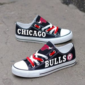Chicago Bulls Custom Shoes Basketball Bulls Low Top Sneakers Chicago NBA Gumshoes Bulls LT1233