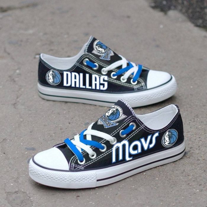 Dallas Mavericks Custom Shoes Basketball Mavericks Low Top Sneakers Dallas NBA Gumshoes Mavericks LT1183