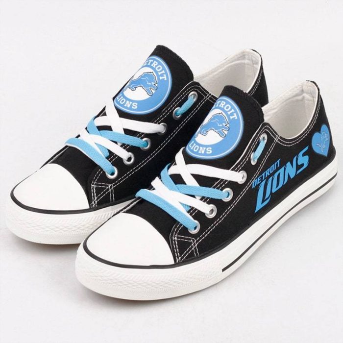 Detroit Lions Shoes Custom Low Top Sneakers Football Lions Football Gift Lions Detroit LT1161