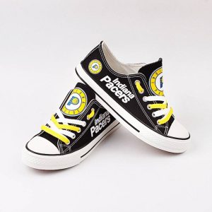 Indiana Pacers Custom Shoes Basketball Pacers Low Top Sneakers Indiana NBA Gumshoes Pacers LT1239