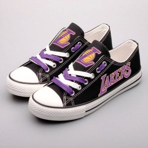 Los Angeles Lakers Custom Shoes Basketball Lakers Low Top Sneakers Los Angeles NBA Gumshoes Lakers LT1221