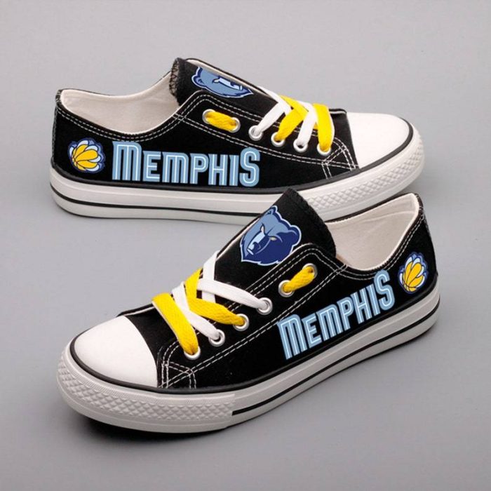 Memphis Grizzlies Custom Shoes Basketball Grizzlies Low Top Sneakers Memphis NBA Gumshoes Grizzlies LT1189