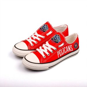 New Orleans Pelicans Custom Shoes Basketball Pelicans Low Top Sneakers New Orleans NBA Pelicans LT1185