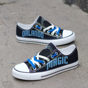 Orlando Magic Custom Shoes Basketball Magic Low Top Sneakers Orlando NBA Gumshoes Magic Gumshoes LT1211