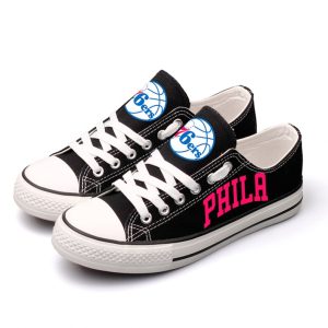 Philadelphia 76ers Custom Shoes Basketball 76ers Low Top Sneakers Philadelphia NBA Gumshoes LT1181