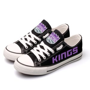 Sacramento Kings Custom Shoes Basketball Kings Low Top Sneakers Sacramento NBA Gumshoes Kings LT1206