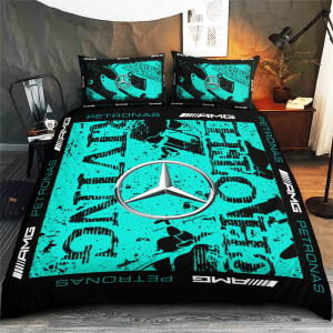 Mercedes-Amg Petronas F1 Bedding Set Duvet Cover Pillow Case