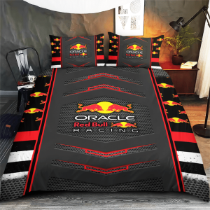 Red Bull Racing Bedding Set Duvet Cover Pillow Case