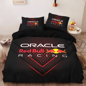 Red Bull Racing Bedding Set Duvet Cover Pillow Case