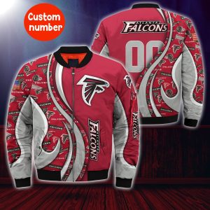 Atlanta Falcons NFL Custom Your Number Bomber Jacket Trending BBJ3434