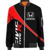 Bomber Jacket Honda Hoodie Zipper Hoodie Bomber Jacket Car For Racer Biker BBJ3306