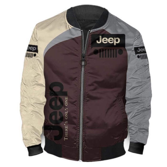 Bomber Jacket Jeep 3D Spring Autumn Casual Jacket For Racer Biker BBJ3347