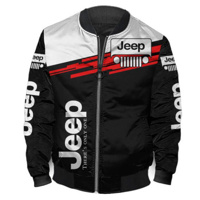 Bomber Jacket Jeep 3D Spring Autumn Casual Jacket For Racer Biker BBJ3349