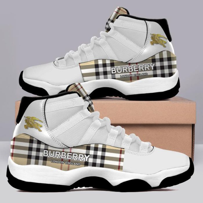 Burberry London England Air Jordan 11 Custom Sneakers Shoes JD110219