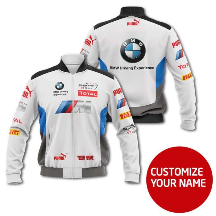 Custom Name Bomber Jacket BMW Hot Summer Fashion For Racer Biker BBJ3279