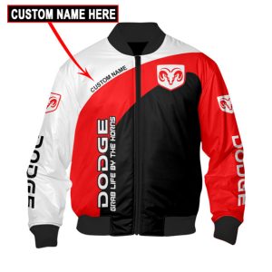 Custom Name Bomber Jacket Dodge Ram 3D Spring Autumn Casual Jacket For Racer Biker BBJ3185