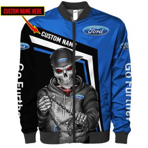 Custom Name Bomber Jacket Ford Ram 3D Spring Autumn Casual Jacket For Racer Biker BBJ3208