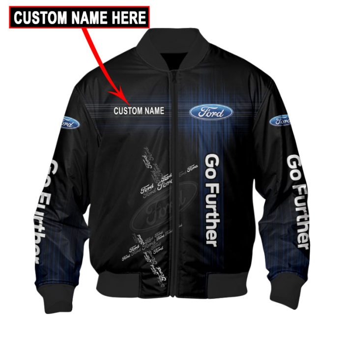 Custom Name Bomber Jacket Ford Ram 3D Spring Autumn Casual Jacket For Racer Biker BBJ3224