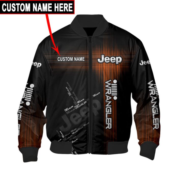 Custom Name Bomber Jacket Jeep 3D Spring Autumn Casual Jacket For Racer Biker BBJ3198