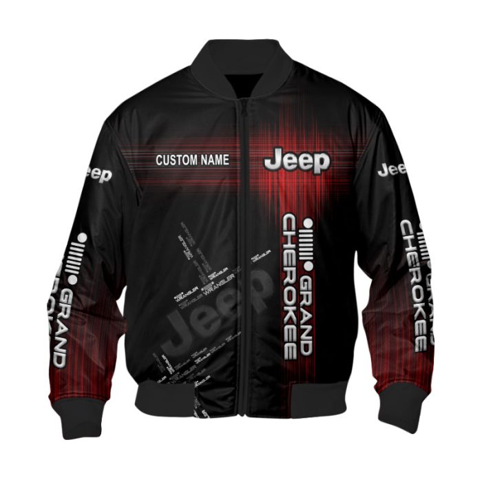 Custom Name Bomber Jacket Jeep 3D Spring Autumn Casual Jacket For Racer Biker BBJ3203