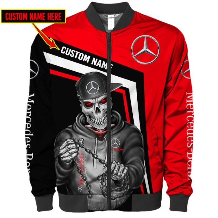 Custom Name Bomber Jacket Mercedes Ram 3D Spring Autumn Casual Jacket For Racer Biker BBJ3209