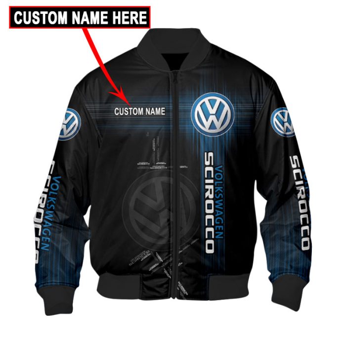 Custom Name Bomber Jacket Volkswagen 3D Spring Autumn Casual Jacket For Racer Biker BBJ3211