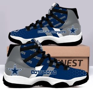 Dallas Cowboys Logo NFL Air Jordan 11 Custom Sneaker Shoes JD110245