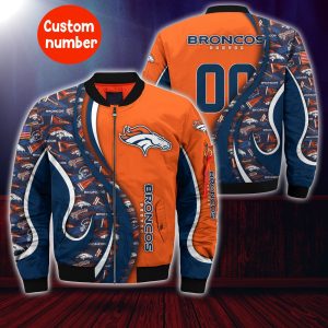 Denver Broncos NFL Custom Your Number Bomber Jacket Trending BBJ3413