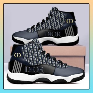 Dior Luxury Black Air Jordan 11 Custom Shoes Dior Sneakers JD110131