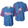 Eeyore Donkey Blue Purple White Stripes Patterns Disney Unisex Cartoon Casual Outfits Custom Baseball Jersey