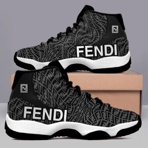 Fendi Black Air Jordan 11 Custom Sneakers Shoes JD110224