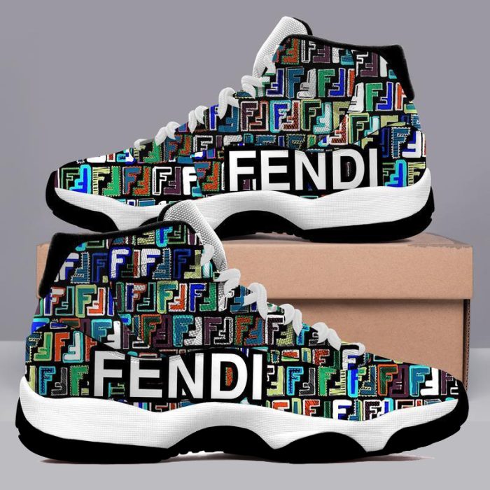 Fendi Colorful Air Jordan 11 Custom Sneakers Shoes JD110220