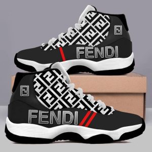 Fendi Red Line Air Jordan 11 Custom Sneakers Shoes JD110230